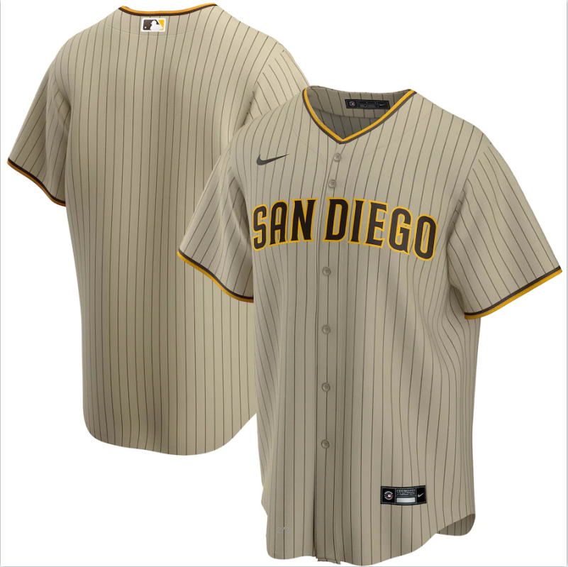 Men's San Francisco Giants White Stripe Base Stitched Jersey